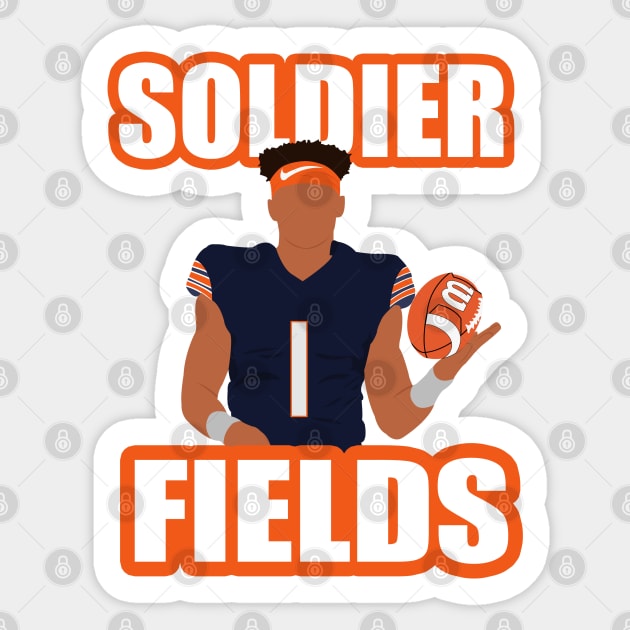 Justin Fields Sticker by TheAwesome